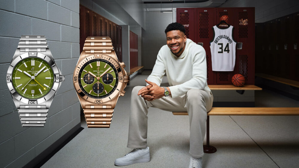 Breitling looks to NBA superstar Giannis Antetokounmpo for the assist with new Chronomat Limited Editions