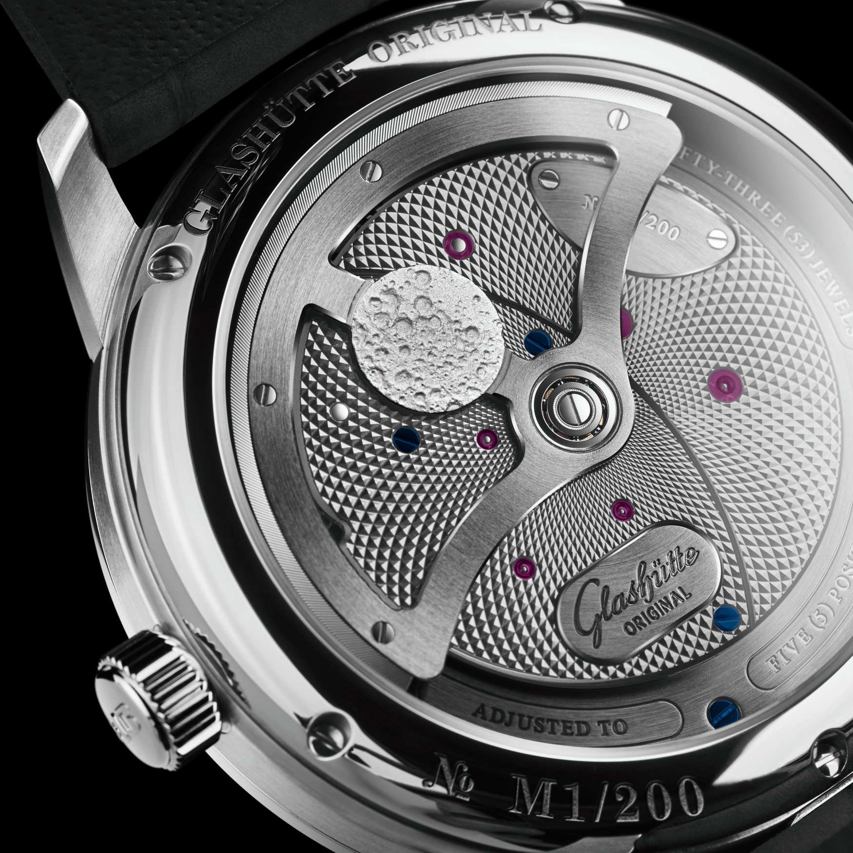 glashutte original panolunarinverse movement caseback