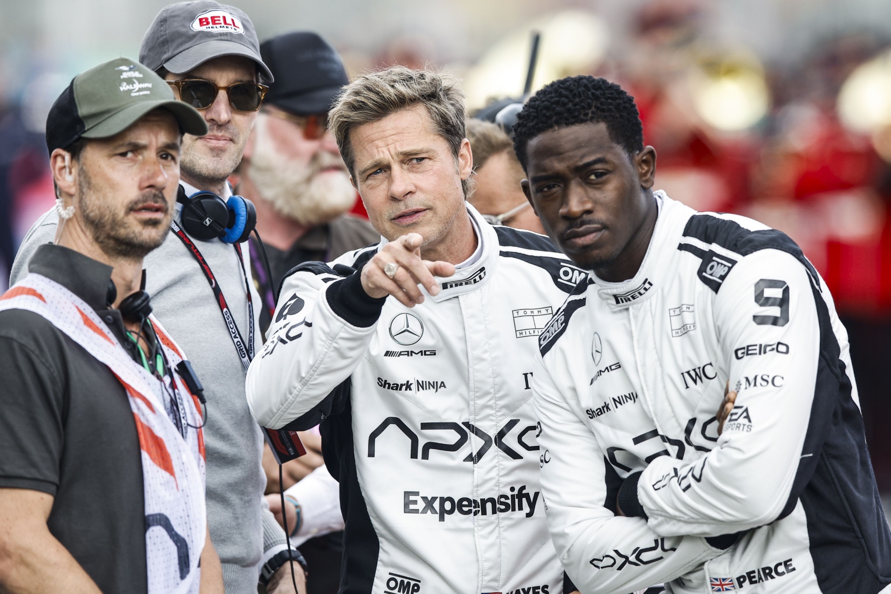 iwc f1 movie idris pitt on set