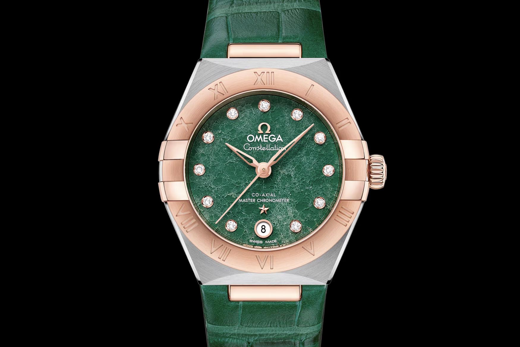 Omega Constellation 29mm Green aventurine