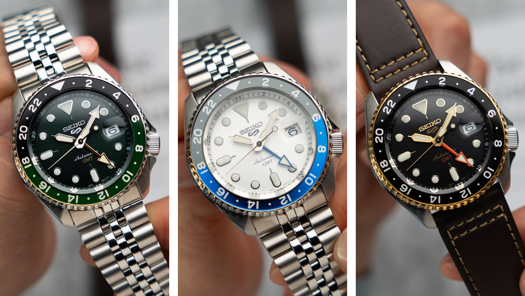 Seiko expands the popular 5 Sports GMT range with three stylish new looks