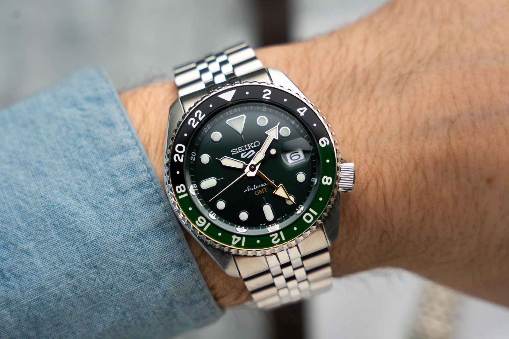 Seiko 5 SKX Sports Style GMT green