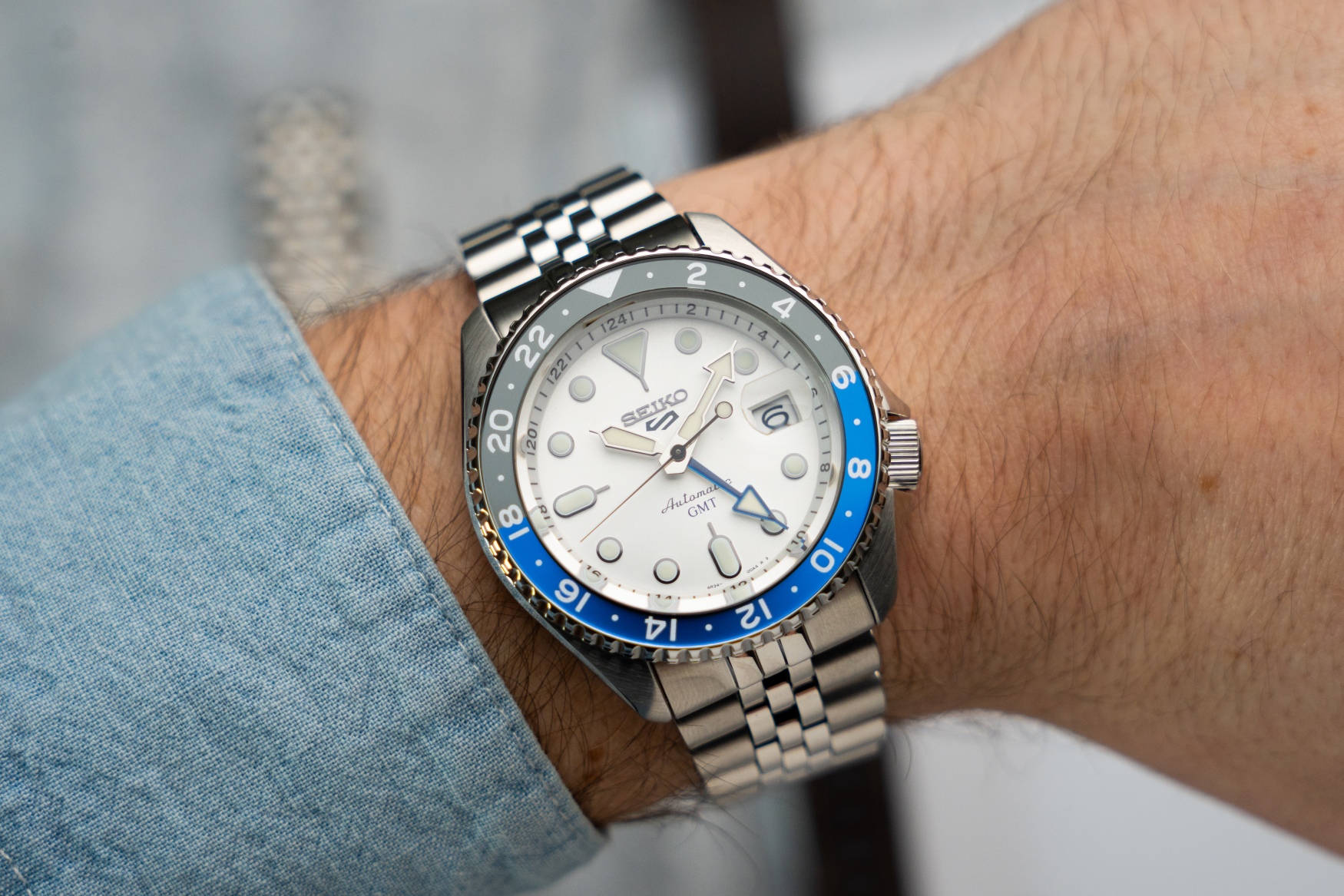 Seiko 5 SKX Sports Style GMT silver