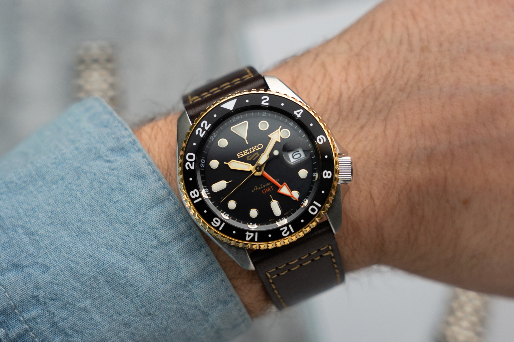 Seiko 5 SKX Sports Style GMT two tone